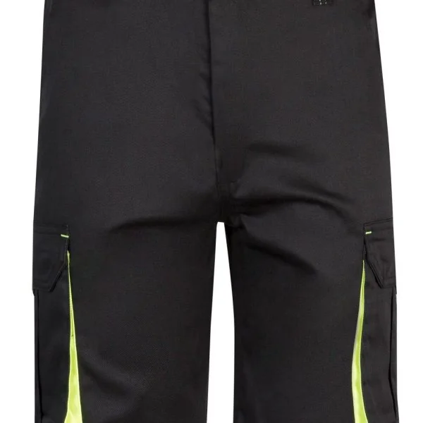 Two-Tone Multi-Pocket stretch Bermuda Shorts
