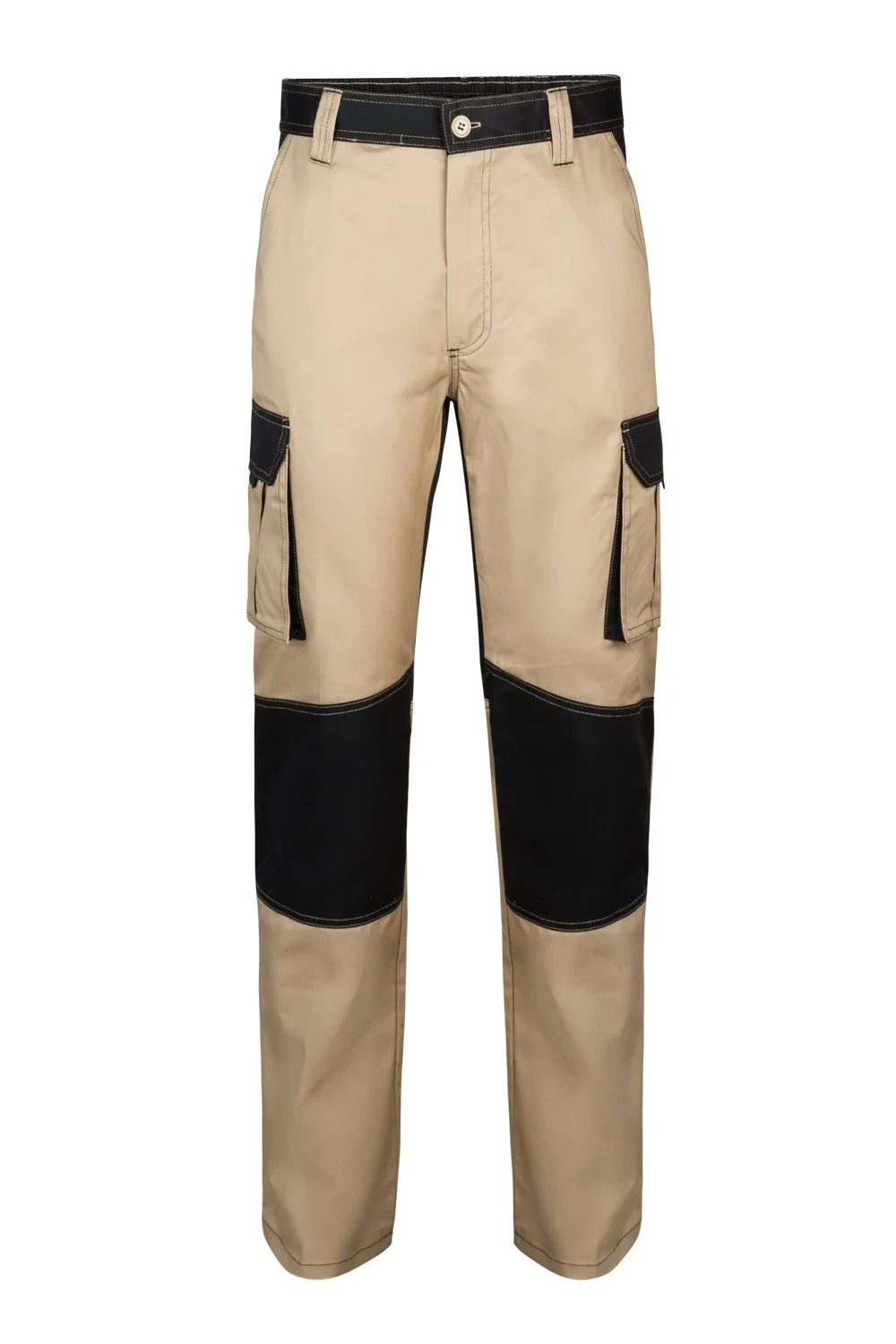 Two-Tone Multi-Pocket Trousers