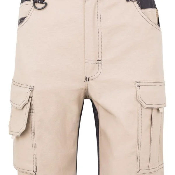 Two-tone Canvas Stretch Shorts with Holster Pockets