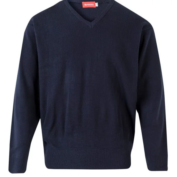 Fine-Knit V-neck jumper