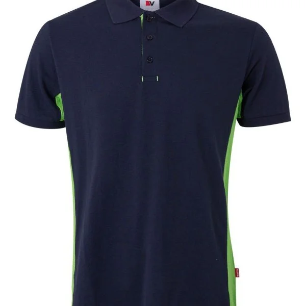 Two-Tone Short Sleeve Polo Shirt