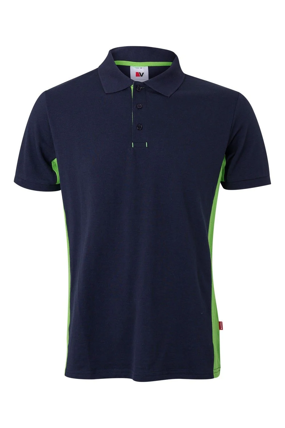 Two-Tone Short Sleeve Polo Shirt