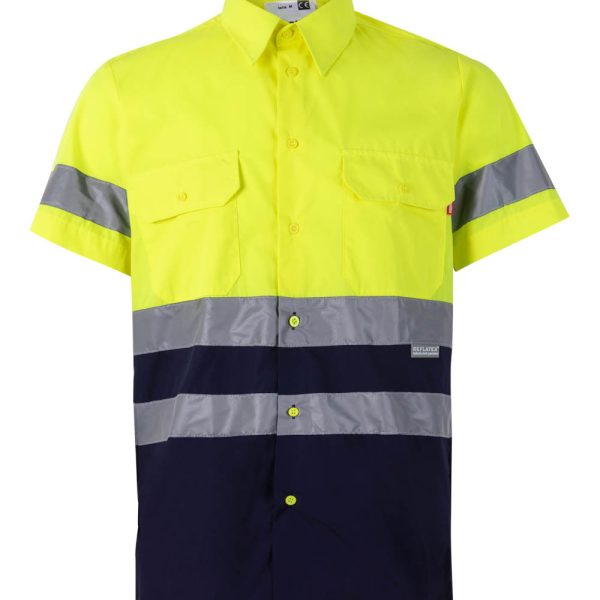 Two-tone short sleeve shirt High Visibility gallery
