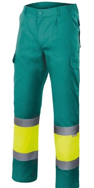 Two-tone multi-pocket trousers gallery