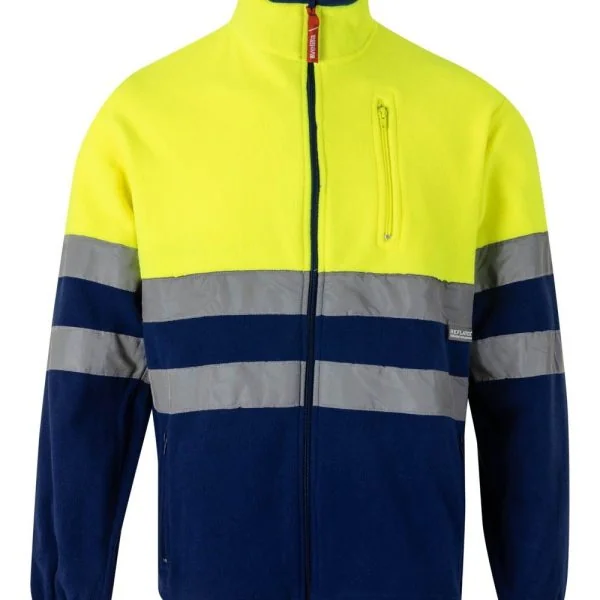 Two-tone fleece jacket