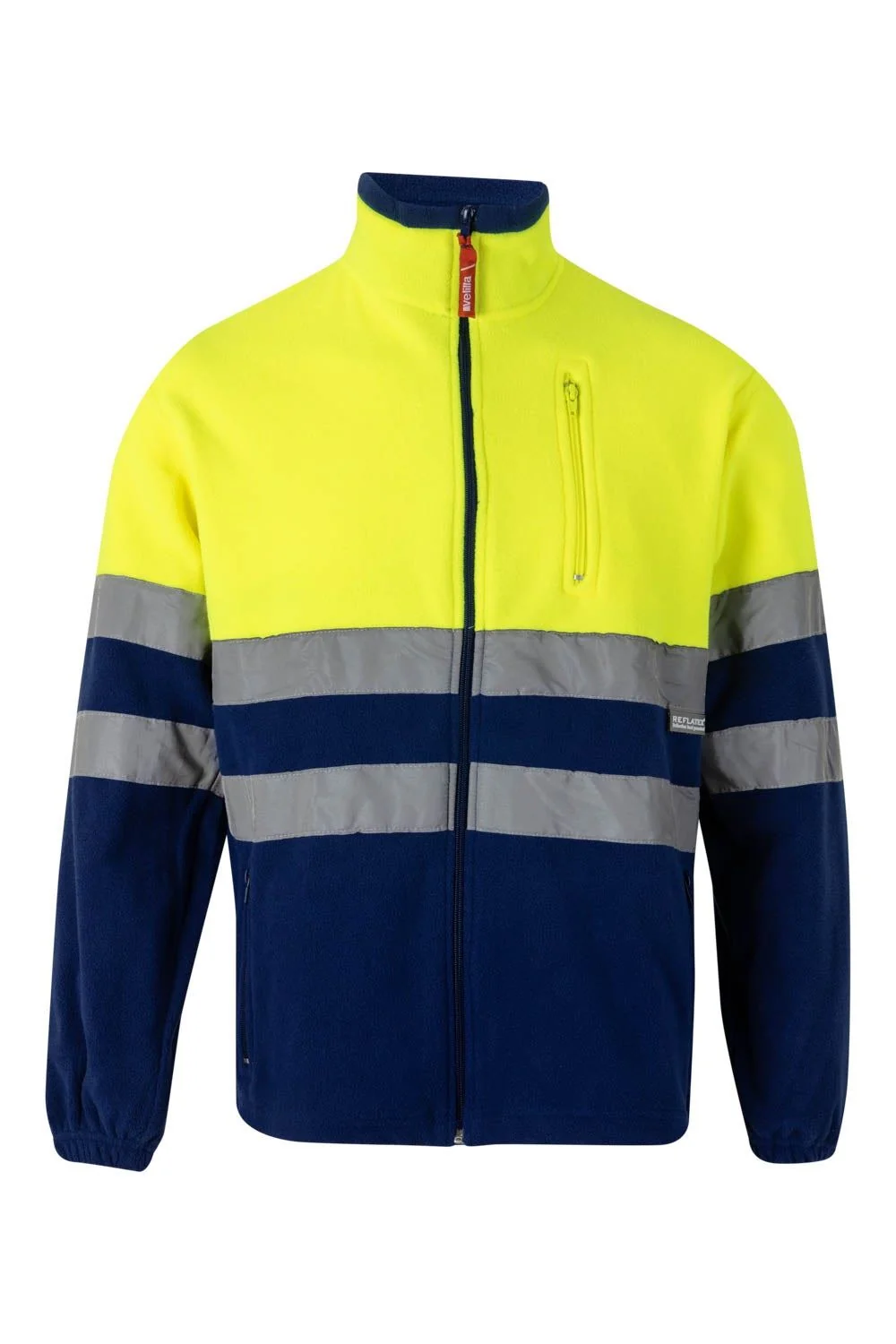 Two-tone fleece jacket
