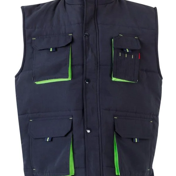 Two-Tone Multi-Pocket Padded Vest gallery