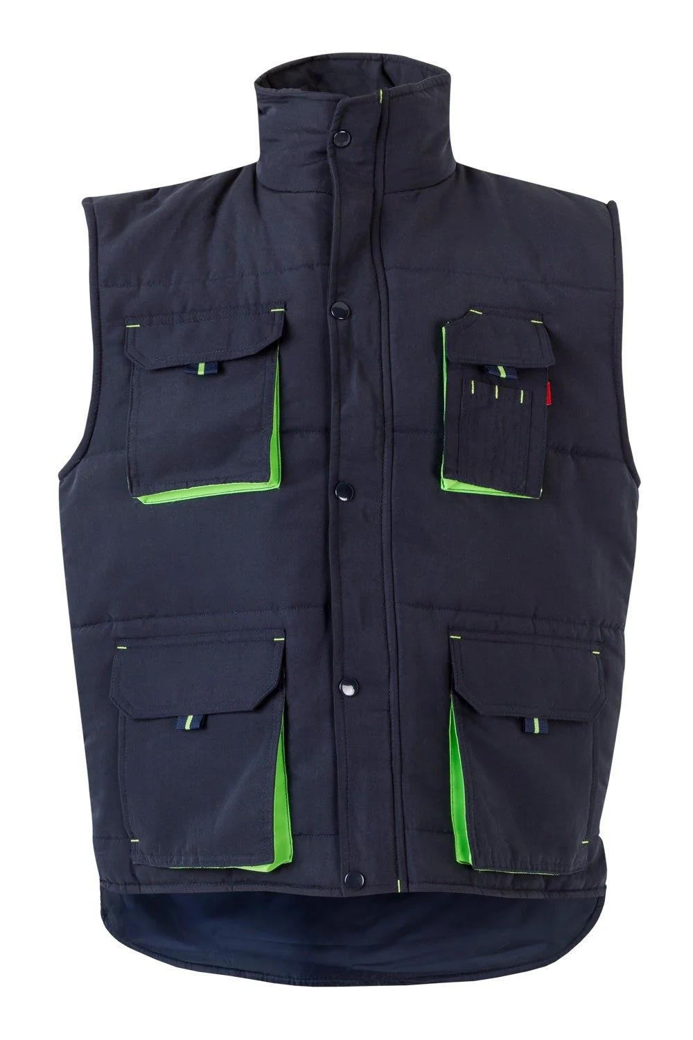 Two-Tone Multi-Pocket Padded Vest