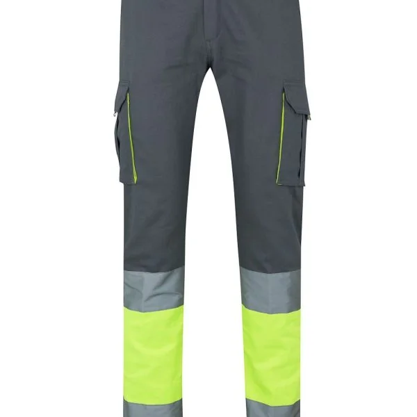 100% Cottontwo-tone multipocket trousers gallery
