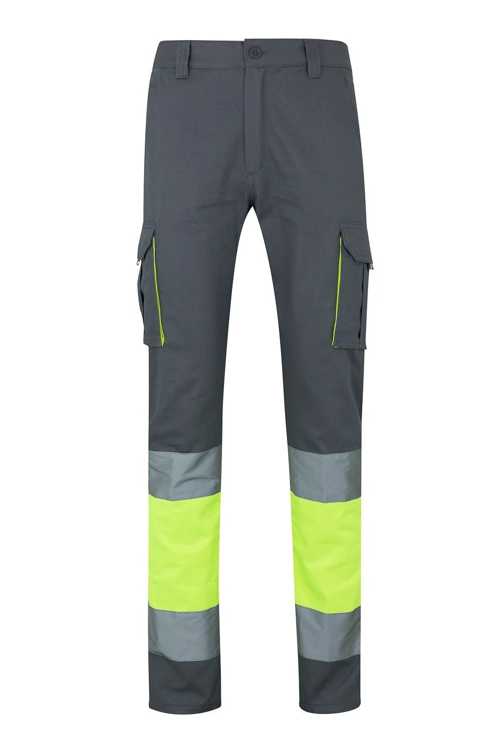 100% Cottontwo-tone multipocket trousers