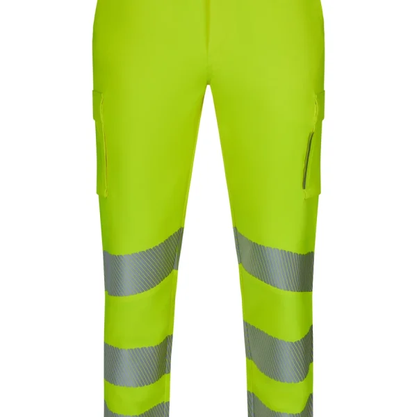 Recycled stretch trousers with segmented tape gallery