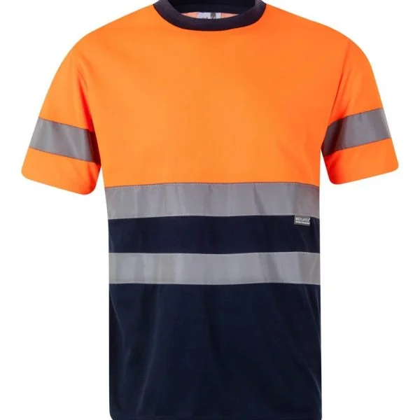 Two-tone short sleeve technical T-shirt gallery
