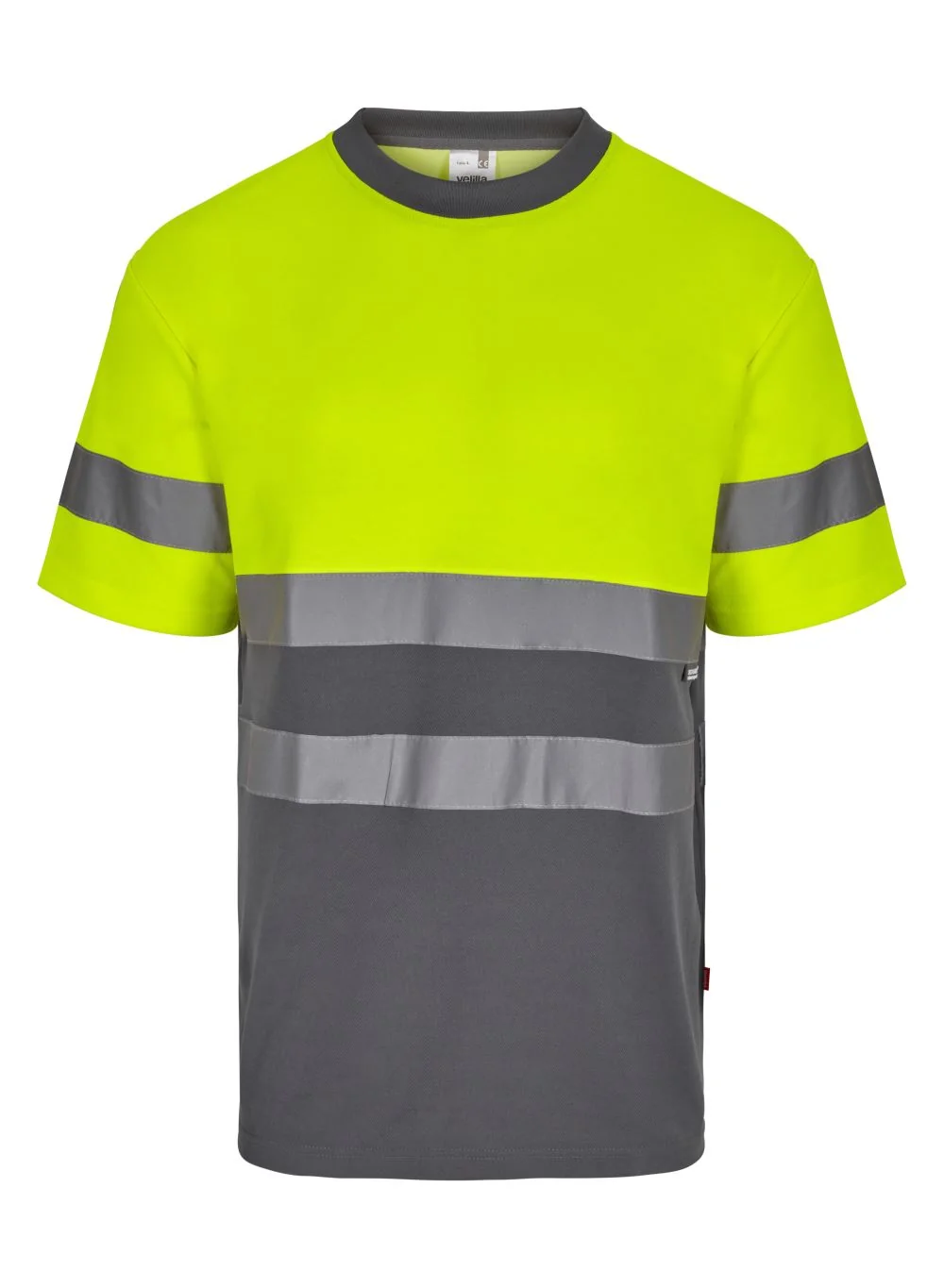 Two-tone short sleeve cotton T-shirt