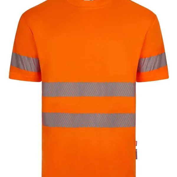 Short sleeve recycled polyester T-shirt with segmented tape gallery