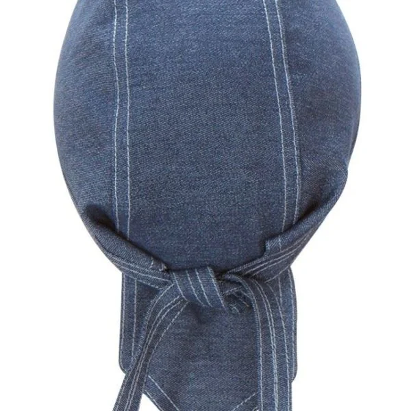 Denim Kitchen Hat with ties