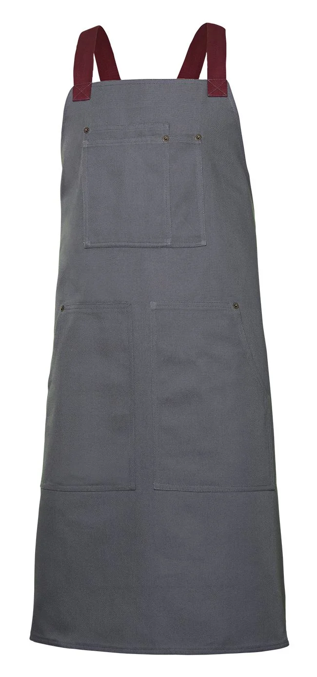 Two-Tone Canvas bib Apron