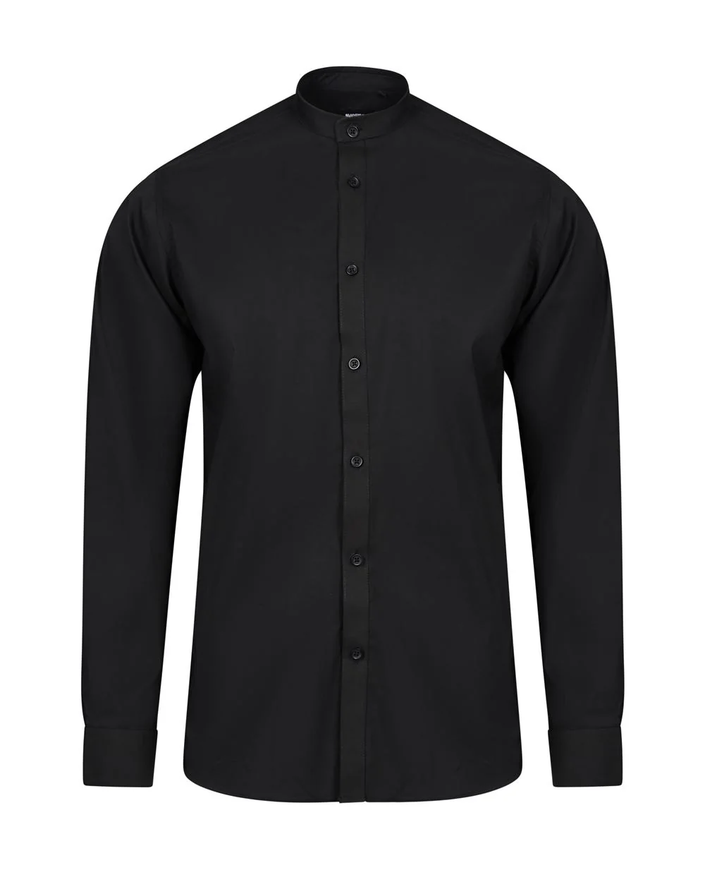 Men's Long Sleeve Stretch neckband collar Shirt
