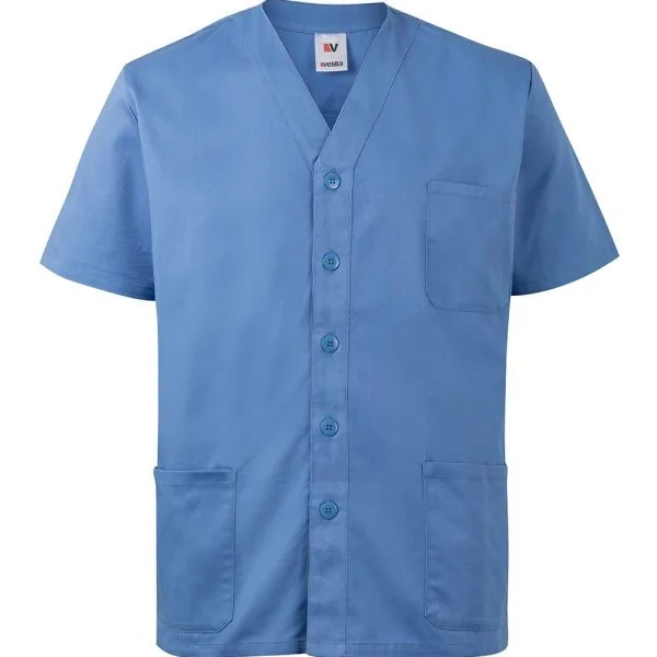 Short Sleeve Button-Up scrub top