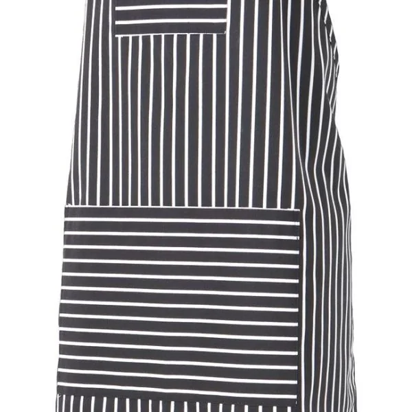 Striped Bib Apron with Pocket